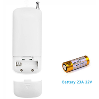 Control Remoto Universal RF de 433MHz con 1/2/4/5/6/8 Botones, Transmisor de Control Remoto Inalámbrico con Código de Aprendizaje para Puerta de Garaje