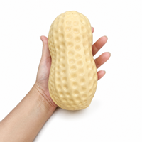 Jouet anti-stress en forme d'arachide de 19 cm, en TPR, réaliste, pour soulager l'anxiété, décoration de bureau, cadeau original et unique, unisexe