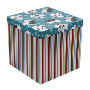 Sang Trọng Gấp Phẳng Cao Cấp Trang Điểm Lớn Nắp Và Cơ Sở Thêm Lớn Cứng Nhắc Hiện Tại Trái Cây Sơ Sinh Men Bé Giáng Sinh Mugs Hộp Quà Tặng Bộ - Product Image 1