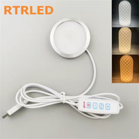 Lampe LED USB 5V argentée pour impression 3D, kit lampe Bambu Lab 001 compatible X1C P1S, chargeur sans fil, lampe de bureau 001
