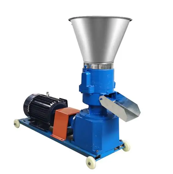 100kg/h - 500kg/h poultry feed making machine diesel engine animal feed pellet machine for pellet feed manufacturing plant