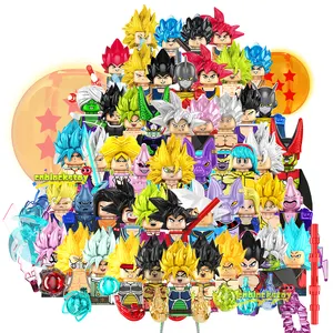 KOPF Block DBZ figur Son Goku Dragon Android bromi Ball edukasi anak-anak boneka figur blok bangunan mainan plastik Juguetes