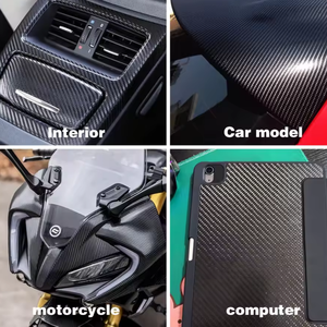 Vinilo Autoadhesivo de Fibra de Carbono para Automóviles, Rollo de Película de PVC 4D para Envolver y Recubrir Carrocerías - Product Image 5