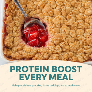 Poudre de protéines de lactosérum de bovins nourris à l'herbe OEM, saveur vanille, smoothie, 25 g de protéines, 10 g de collagène, lait de coco biologique, amélioration des os - Product Image 4