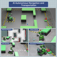 Kit de Robot con Ruedas Mecanum JetRover ROS de Hiwonder para Desarrollo Avanzado con Jetson Nano, con Visión Artificial, Kits Educativos de Brazo Robótico