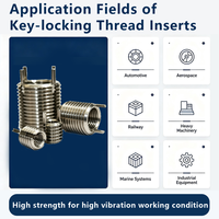 Keensert Key Locking Thread Inserts Stainless Steel Heavy Duty OEMODM Industrial Heavy Load Fastener for Aerospace Machinery
