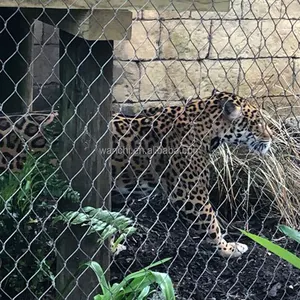 動物園のメッシュとフェンシングステンレス鋼鳥小屋ロープメッシュ