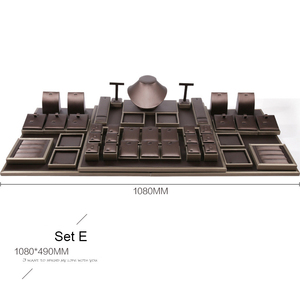 Espositore per gioielli personalizzati con combinazione gratuita di gioielli Set espositore per negozio 54x49cm e 108x49cm espositore per vetrina per gioielli da tavolo - Product Image 5