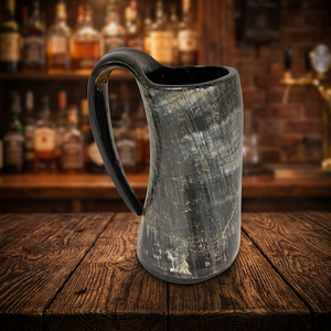 Jarra Vikinga de Cuerno, Moderna, Ecológica, Hecha a Mano, Impermeable, de Cuerno de Búfalo, para Bebidas, Cerveza, Champán, con Impresión de Logotipo Personalizado, Regalos - Product Image 2