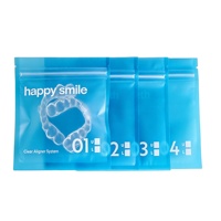 Sacs Ziploc en Mylar pour aligneurs dentaires transparents, emballage plastique, prix de gros