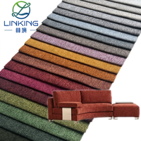 Fournisseurs de textiles de maison, tissu chenille imprimé en polyester 100% tricoté, poids moyen, pour canapé