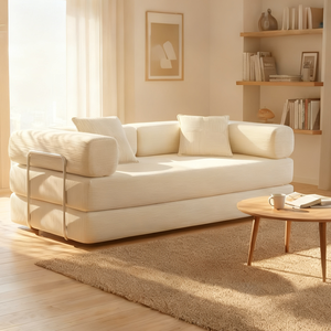 Divano <span class=keywords><strong>Letto</strong></span> di Lusso Convertibile in Poltrona Pieghevole in Tessuto Compresso Sottovuoto per Piccoli Appartamenti e Case - Product Image 6