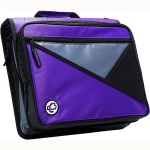 Sac de transport pour ordinateur portable réglable Case-it, gris, en polyester, pour homme, avec fermeture éclair et compartiment pour classeur - Product Image 1
