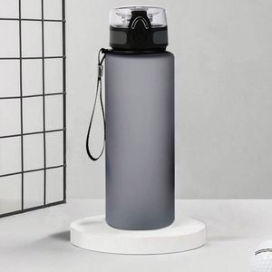 Bouteille de sport Tritan givrée sans BPA de 1 L (32 oz) avec couvercle, plusieurs couleurs dégradées, marqueur de temps motivant, idéale pour le camping, pour adultes - Product Image 4