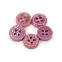 Kancing Baju Resin Putih Biru Pink Hijau 10.5mm Grosir Dengan 4 Lubang untuk Jas Bisnis