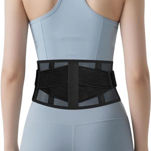 <b>Back</b> Brace LXL Breathable Adjustable Lumbar <b>Support</b> For Lower <b>Back</b> Pain Sciatica Scoliosis Slipped Disc - Product Image 1