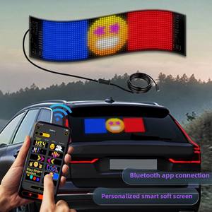 Écran LED flexible RGB pour voiture, panneau LED de voiture pliable et étanche avec contrôle par application Bluetooth, câble de 5 m - Product Image 3