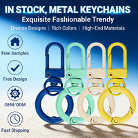 Vente directe usine à prix réduit : Porte-clés personnalisés avec logo et nom de marque gravés en fer/acier inoxydable, anneaux de porte-clés, anneaux de type médaille d'identification, porte-clés plats et anneaux de porte-clés fendus