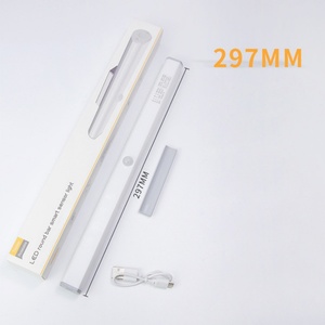 297mm Three Gear Mode Motion <b>Sensor</b> LED Night <b>Light</b> Magnetic Rechargeable Kitchen Cabinets Under LED Lamp - Product Image 3