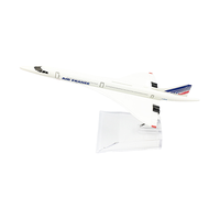 Nouveauté, modèle d'avion en alliage 16cm, avion avec logo personnalisé, modèle d'avion Concorde français moulé sous pression