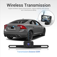 Kit de caméra de recul sans fil numérique avec écran TFT AHD de 5,0 pouces pour voiture, entrée vidéo monocanal