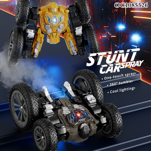Auto de Acrobacias con Control Remoto 2.4G, Luces y Subtítulos, con Rotación de 360 Grados y Rociador de Agua - Product Image 2