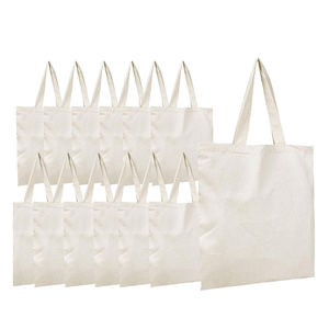 Custom Logo Eco-Friendly Cotton Canvas Tote <b>Bag</b> <b>Large</b> Reusable Shopping, Grocery & Beach Carry <b>Bag</b> Sustainable Promotional - Product Image 5