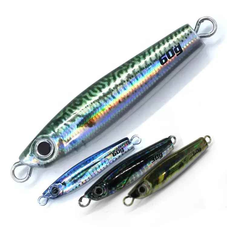 20g 40g 60g 80g 3D Printing Tuna Jig Lead Metal Sinker Slow Jig Saltwater Fishing Lure Slow Tuna Jig