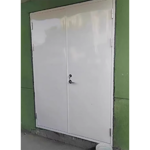 Puerta <span class=keywords><strong>de</strong></span> acero <span class=keywords><strong>de</strong></span> entrada ignífuga Commerical 90 Mins Puerta <span class=keywords><strong>de</strong></span> salida clasificada contra incendios Puerta cortafuegos <span class=keywords><strong>de</strong></span> un solo columpio con marco para edificios - Product Image 6
