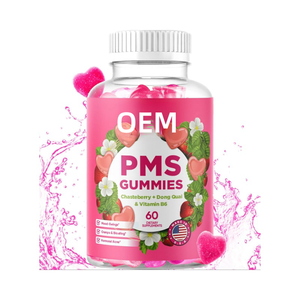 Gommes probiotiques sans OGM Femmes Équilibre hormonal Santé vaginale Soulagement des PMS Vitamine B6 Enzymes digestives Suppléments <span class=keywords><strong>anti</strong></span>-<span class=keywords><strong>stress</strong></span> - Product Image 1