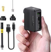 Portable High Pressure 130PSI Schrader Mini Electric Bike Pump Bicycle Tire Inflator Fast Recharge Auto Stop for Cycling