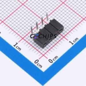 CES-104-02-L-S-RA Pin Socket Bent Lead Through Hole,P=2.54mm Connector 2.54mm Right Angle Insert Single Row 4P - Product Image 1