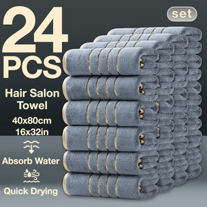 Serviette de salon de coiffure Gozone Home 40x80cm 24 pièces absorbante séchage rapide pour salle de bain - Product Image 4