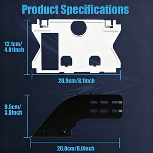 Botón de descarga de plástico ABS de doble flujo, repuesto compatible con cisternas ocultas Geberit - Product Image 3