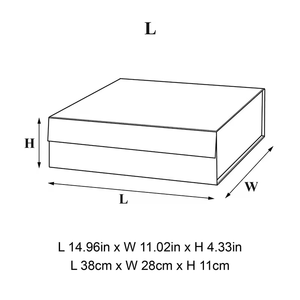 Boîte cadeau de luxe personnalisée avec logo, grand format, en carton rigide noir, finition mate, pliable, avec fermeture magnétique, vide - Product Image 6