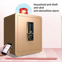 Coffre-fort en métal de sécurité commercial, coffre-fort à empreintes digitales pour documents, boîte de sécurité pour la maison