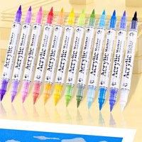 Bestationery – Lot de 168 Marqueurs Acryliques Permanents à Double Pointe Effet Graffiti, Couleurs Étanche, Stylo Peinture Acrylique – Marcador De Color