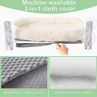 Hamac suspendu sans fil coussin pliable lit pour animaux de compagnie hiver moderne solide Carton fenêtre perche siège aspiration pour chats chiens amovible