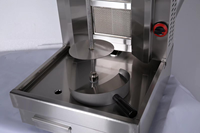 Grill à kebab au gaz à 5 brûleurs grande capacité 50 kg, machine à shawarma commerciale pour les restaurants de restauration rapide très fréquentés