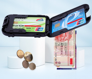 Nueva fábrica de moldeo, tarjetero de plástico, billetera de plástico de aluminio para tarjetas de crédito, tarjetero de plástico con bloqueo <span class=keywords><strong>Frid</strong></span> - Product Image 4
