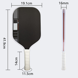 Mái chèo vợ<span class=keywords><strong>t</strong></span> <span class=keywords><strong>t</strong></span>ùy chỉnh 16mm Độ dày pickleball mái chèo Gen 4 bán buôn T700 đầy đủ bọ<span class=keywords><strong>t</strong></span> lõi sợi Carbon pickleball mái chèo - Product Image 1