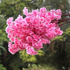 Fleurs artificielles <span class=keywords><strong>de</strong></span> haute qualité Branche <span class=keywords><strong>de</strong></span> cerisier en fleurs Décoration <span class=keywords><strong>de</strong></span> célébration <span class=keywords><strong>de</strong></span> mariage Fleurs <span class=keywords><strong>de</strong></span> cerisier roses - Product Image 2