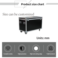 Flight case en aluminium APC021 Big Midas M32 sur mesure avec roues pour amplificateur et stockage