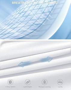 Kaus <span class=keywords><strong>Polo</strong></span> pelindung matahari pria, atasan bernapas untuk kerja di luar ruangan & Golf keren tanpa kerah - Product Image 5