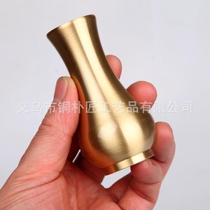 Tongpu Craftsman Pure Copper Incense Bottle, Tea Ceremony Storage Bottle, Jade <b>Purification</b> Bottle, Ash-pressed Seal - Product Image 3