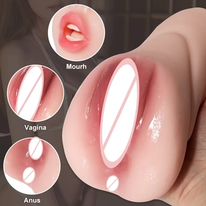 Masturbador Masculino 3 en 1 en Oferta, Copa Masturbadora con Vagina Realista en 4D, Juguete Sexual para Hombre, Masajeador <span class=keywords><strong>de</strong></span> Látex, Tienda para Adultos - Product Image 2