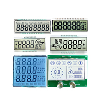 Fabrik Kleiner Mini Kundenspezifischer OEM TN/HTN TFT Reflektiver 2-8-stelliger 7-Segment-LCD-Bildschirm Zweizeilige Serielle Schnittstelle LED-Hintergrundbeleuchtung 0,5