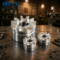Accouplement d'arbre flexible de haute précision en alliage d'aluminium pour transmission de puissance de servomoteur, personnalisable OEM