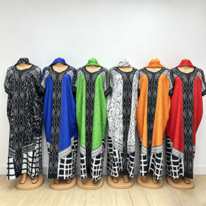 Abito Ampio da <span class=keywords><strong>Donna</strong></span> Africana di Tendenza 2026, Nuova Collezione Primavera/Estate 2026, Stampa Moda con Diamanti d'Acqua, <span class=keywords><strong>Taglie</strong></span> Forti - Product Image 6