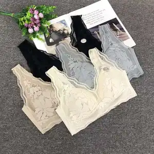 invisible bra tube top girl in school girls and underwear traceless strapless women Wireless gather bralette push up bra